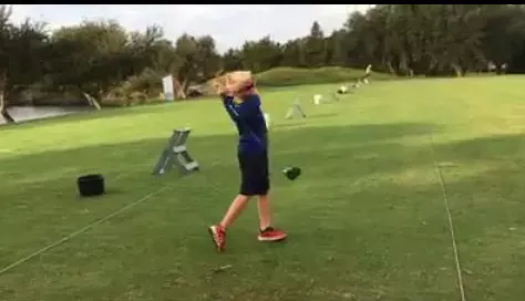 Kids golf lesson video